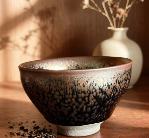 Jian Ware with Oil Spot Glaze