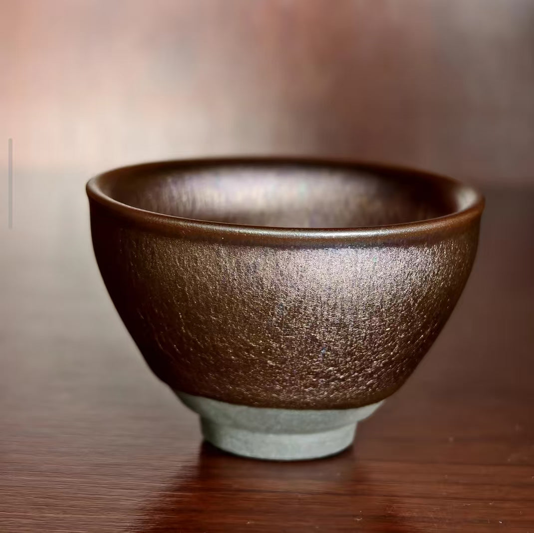 Jian ware tea bowl with purple-gold glaze